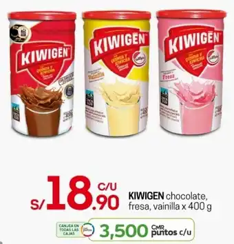 Tottus KIWIGEN chocolate, fresa, vainilla x 400g oferta
