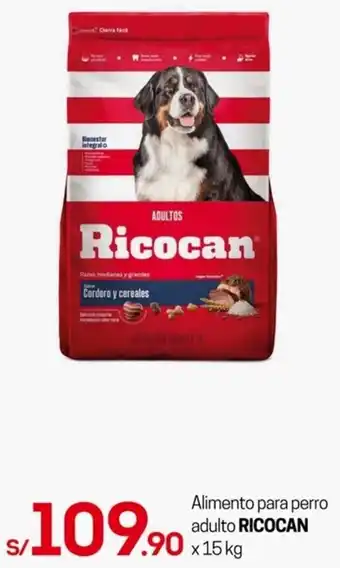 Tottus RICOCAN Alimento para perro adulto x 15kg oferta