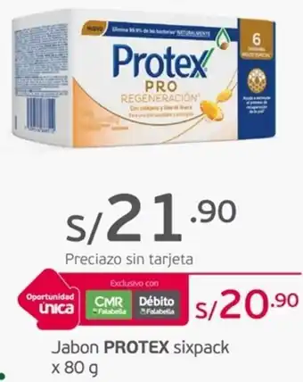 Tottus Jabon PROTEX sixpack x 80g oferta