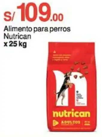 Tottus Alimento para perros Nutrican x 25kg oferta