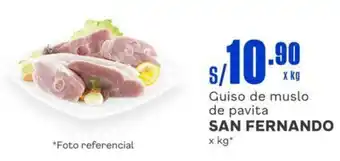 Makro SAN FERNANDO Guiso de muslo de pavita x kg oferta