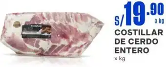 Makro COSTILLAR DE CERDO ENTERO x kg oferta