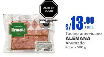 Makro Tocino americano ALEMANA Ahumado Pqte. x 500g oferta