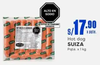 Makro Hot dog SUIZA Pqte. x 1kg oferta