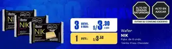 Makro Wafer NIK 3 Pqtes de 6 unds oferta