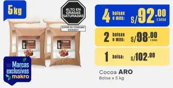 Makro Cocoa ARO 4 Bolsas x 5kg oferta