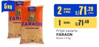Makro Frijol canario FARAON 2 Bolsas x 5kg oferta
