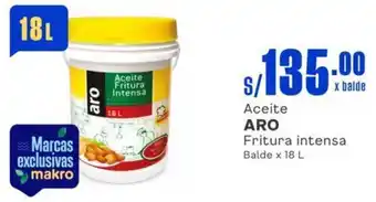 Makro Aceite ARO Fritura intensa Balde x 18L oferta