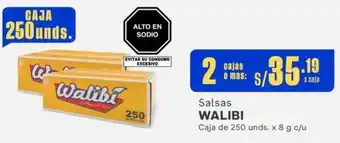 Makro Salsas WALIBI 2 Cajas de 250unds x 8g oferta