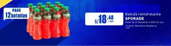 Makro Bebida rehidratante SPORADE Pack de 12 botellas x 500ml oferta