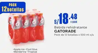 Makro Bebida rehidratante GATORADE Pack de 12 botellas x 500ml oferta