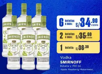 Makro Vodka SMIRNOFF 6 Botellas x 700ml oferta