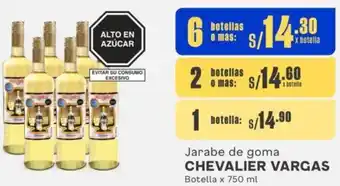 Makro Jarabe de goma CHEVALIER VARGAS 6 Botellas x 750ml oferta