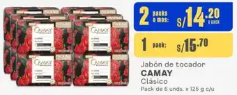 Makro Jabón de tocador CAMAY Clásico 2 Packs de 6 unds. x 125g oferta
