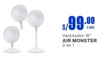 Makro Ventilador 16" AIR MONSTER 3 en 1 oferta