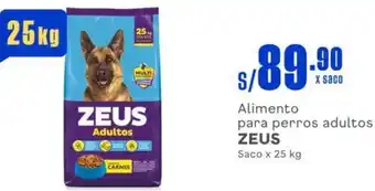 Makro Alimento para perros adultos ZEUS Saco x 25kg oferta