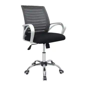 Tiendas EFE Silla de oficina inius oskar con respaldar reforzado negro blanco oferta