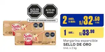 Makro Margarina esparcible SELLO DE ORO 2 Unds x 2 kg oferta
