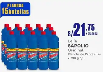 Makro Lejía SAPOLIO Original Plancha de 15 botellas x 790 g c/u oferta