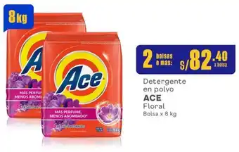 Makro Detergente en polvo ACE Floral 2 Bolsas x 8kg oferta
