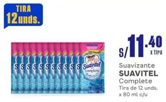 Makro Suavizante SUAVITEL Complete Tira de 12 unds. x 80 ml c/u oferta
