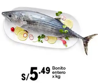 Plaza Vea Bonito entero x kg oferta