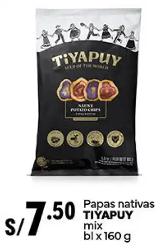 Plaza Vea Papas nativas TIYAPUY mix bl x 160g oferta