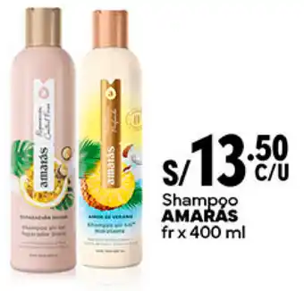Plaza Vea Shampoo AMARÁS fr x 400 ml oferta