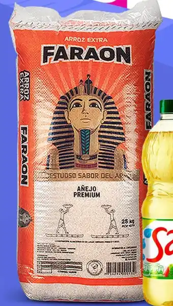 Plaza Vea Arroz extra nir FARAON Añejo Saco x 25kg oferta