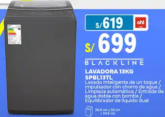 Plaza Vea BLACKLINE LAVADORA 13KG SPBL13TL oferta