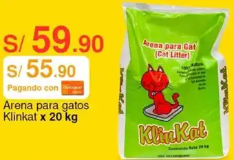 Metro Arena para gatos Klinkat x 20 kg oferta