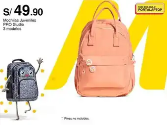 Metro Mochilas Juveniles PRO Studio 3 modelos oferta