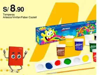 Temperas Artesco/Vinifan/Faber Castell