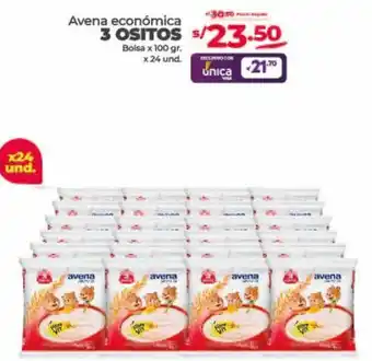 Vega Avena económica 3 OSITOS Bolsa x 100gr oferta
