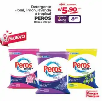 Vega Detergente Floral, limón, lavanda o tropical PEROS Bolsa x 900gr oferta