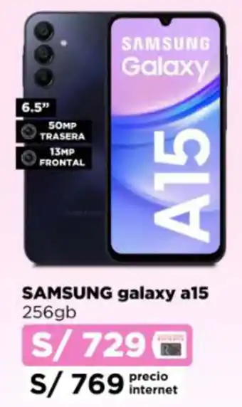 Ripley SAMSUNG galaxy a15 256gb oferta