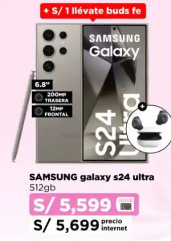 Ripley SAMSUNG galaxy s24 ultra 512gb oferta