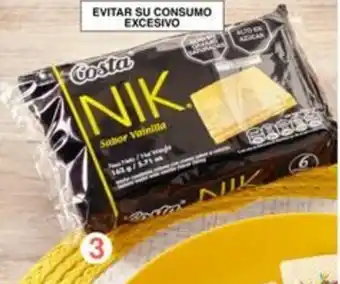 Metro Waffer Nik Costa six pack x 3 oferta