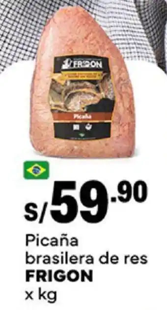 Plaza Vea Picaña brasilera de res FRIGON x kg oferta