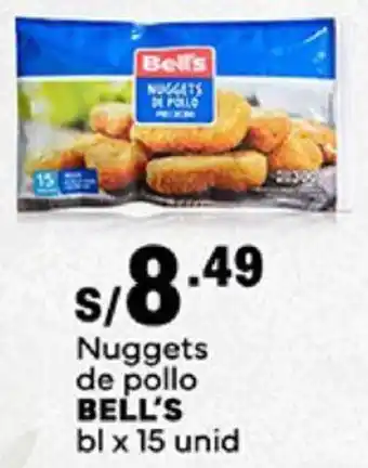 Plaza Vea Nuggets de pollo BELL'S bl x 15 unid oferta