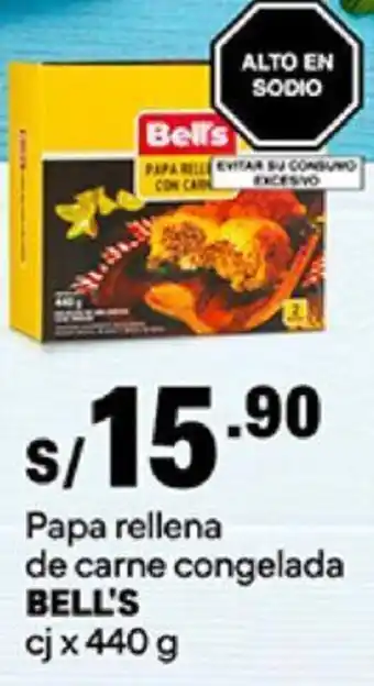 Plaza Vea Papa rellena de carne congelada BELL'S cj x 440 g oferta