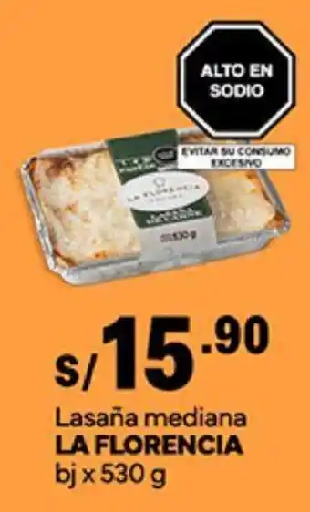Plaza Vea Lasaña mediana LA FLORENCIA bj x 530g oferta