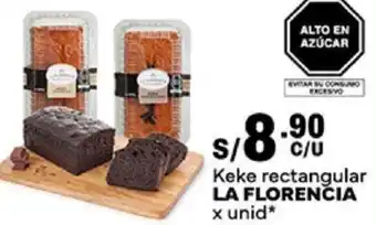 Plaza Vea Keke rectangular LA FLORENCIA x unid oferta