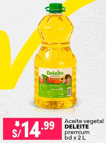 Plaza Vea Aceite vegetal DELEITE premium bd x2L oferta