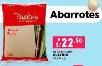 Plaza Vea Azúcar rubia DULFINA bl x 5kg oferta