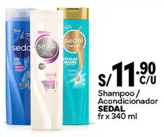 Plaza Vea Shampoo/ Acondicionador SEDAL fr x 340ml oferta