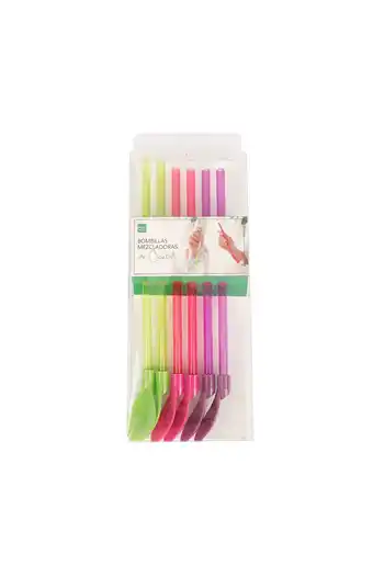 Tiendas EFE Set de 6 bombillas revolvedoras de tragos cóctel oferta
