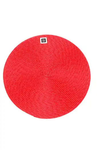 Tiendas EFE Individual redondo rojo 38cm oferta