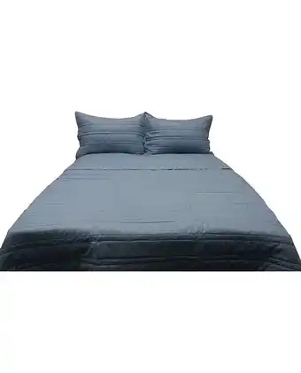 Tiendas EFE Quilt acero con funda sham 1.5 plz 220h 100% algodón - free home premium oferta