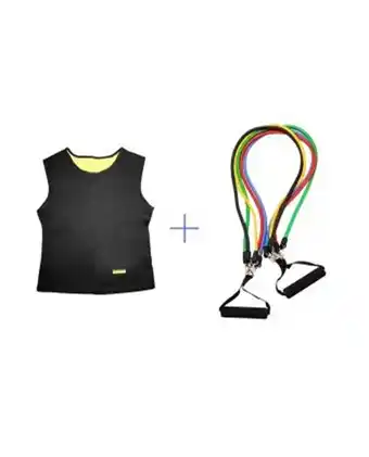 Tiendas EFE Chaleco bividi thermo shapers + pack 5 ligas de ejercicios - sport fitness oferta
